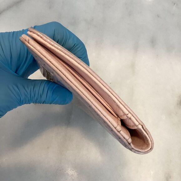 Kate Spade Polka Dot Patent Leather Sleek Slim Full Sized Wallet - Picture 7 of 16